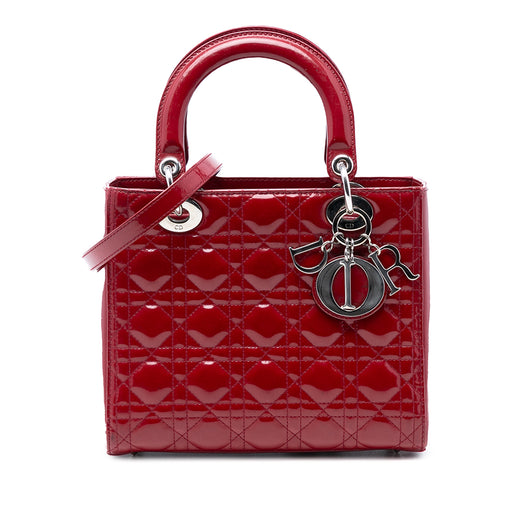 Medium Patent Cannage Lady Dior - Image 1