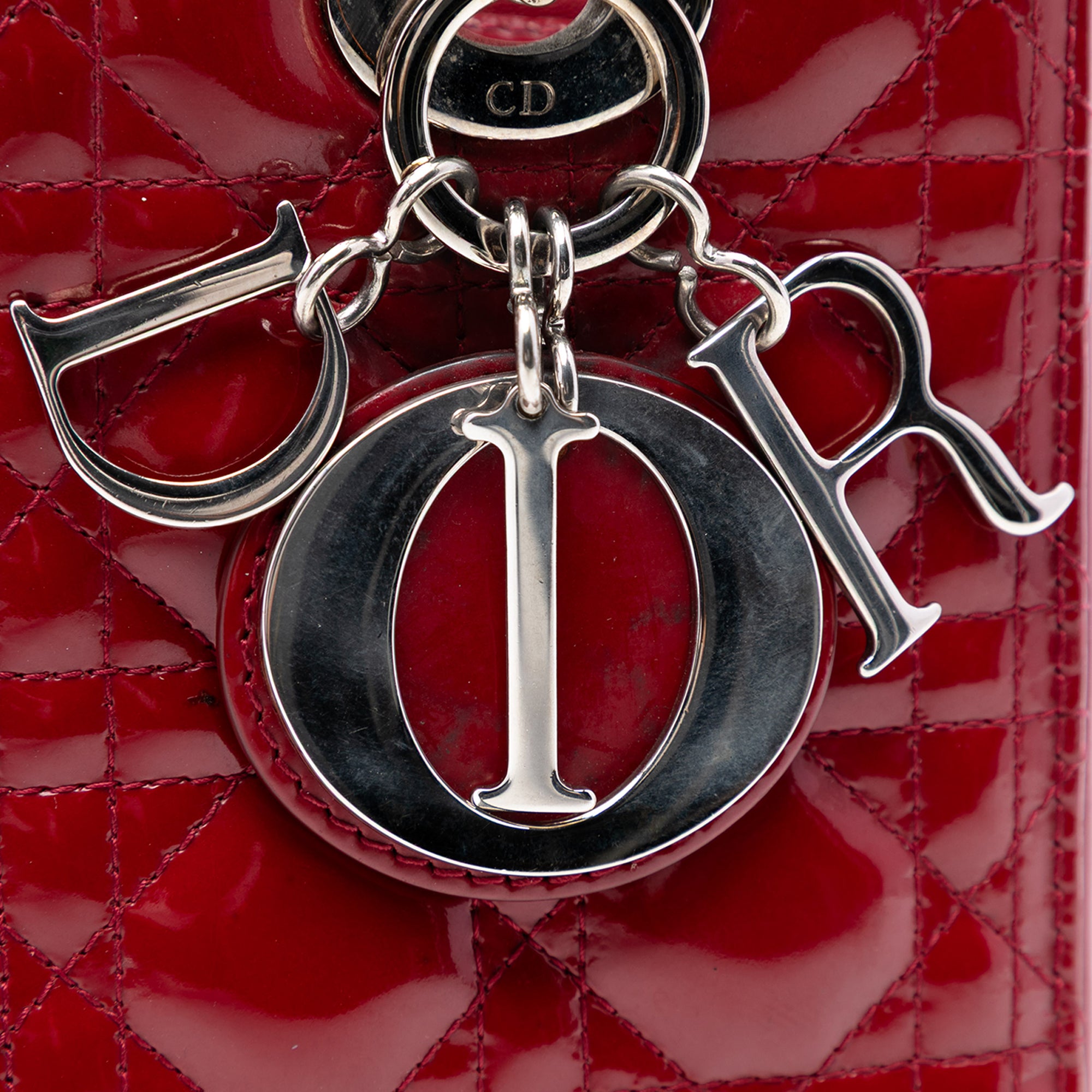 Medium Patent Cannage Lady Dior - Image 5