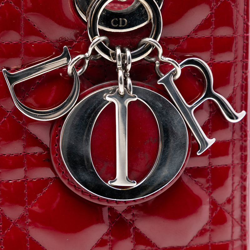 Medium Patent Cannage Lady Dior - Image 5