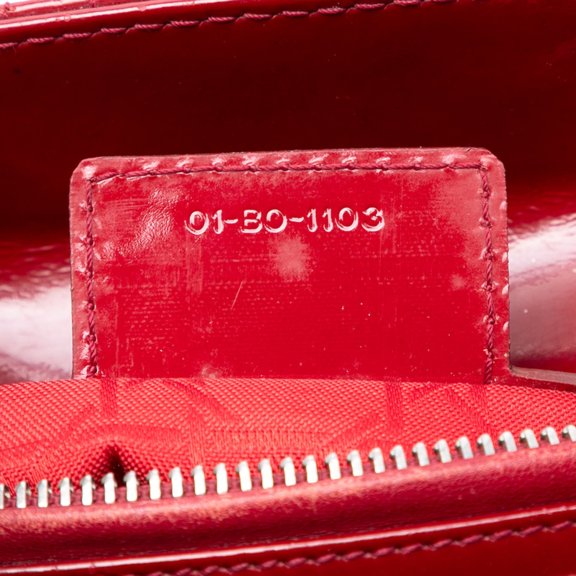 Medium Patent Cannage Lady Dior - Image 6