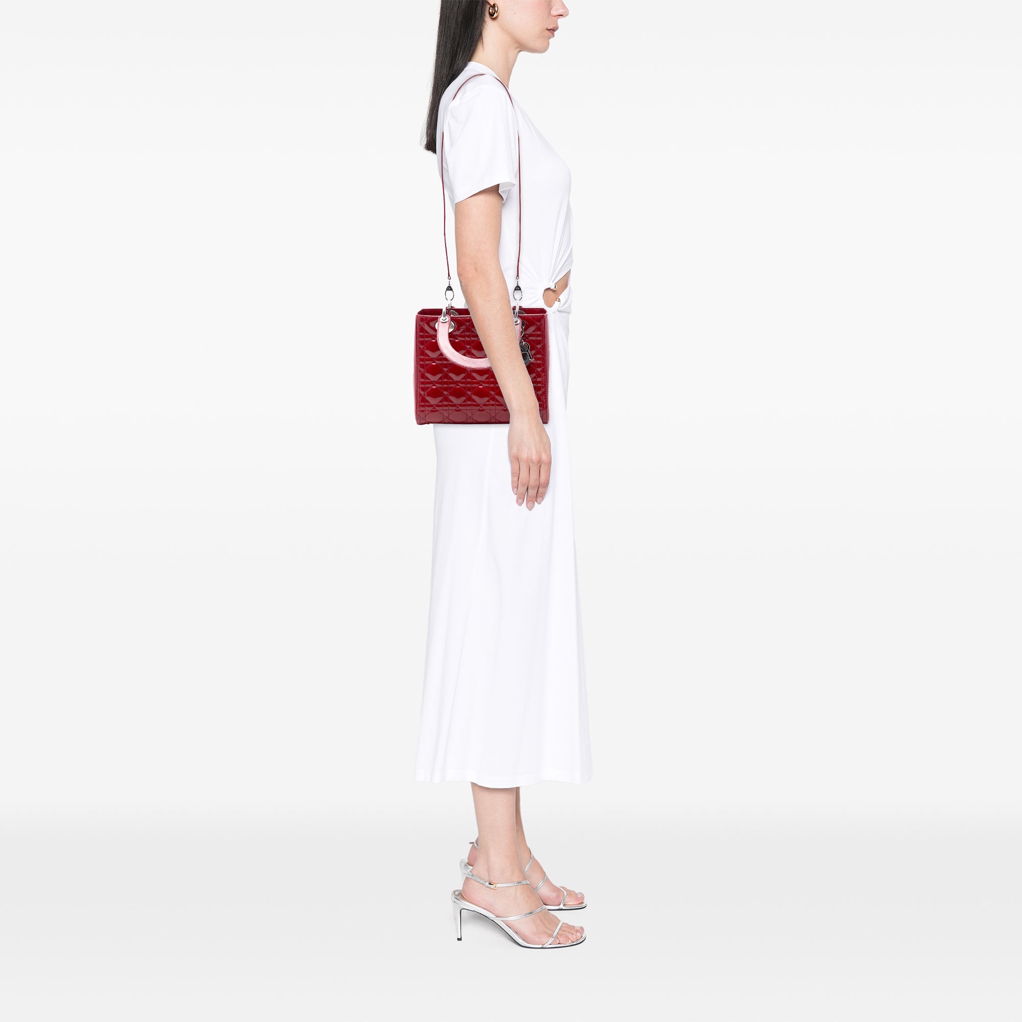 Medium Patent Cannage Lady Dior - Image 7