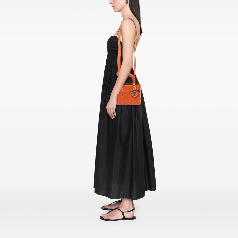 Small Lambskin Cannage MyABCDior Lady Dior - Image 6