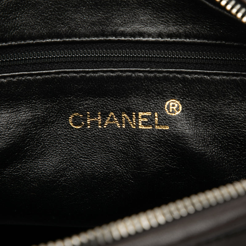 CC Stitched Lambskin Tassel Flap Crossbody - Image 5