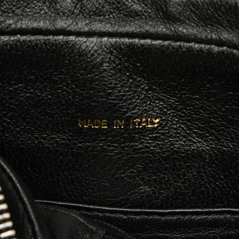 CC Stitched Lambskin Tassel Flap Crossbody - Image 6