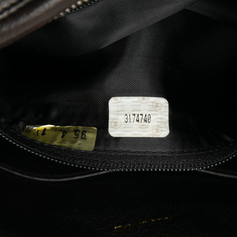 CC Stitched Lambskin Tassel Flap Crossbody - Image 7