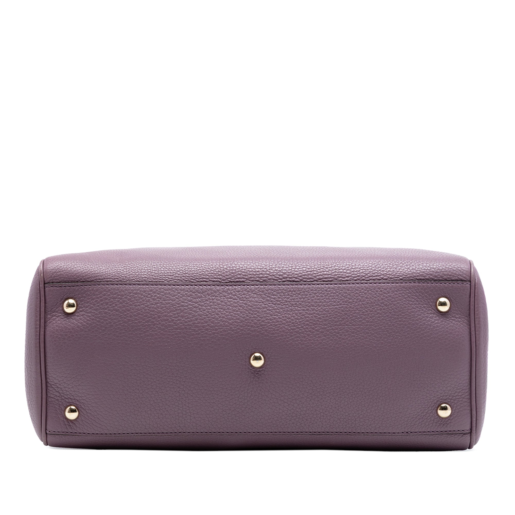 Medium Calfskin Bamboo Shopper Satchel - Image 3
