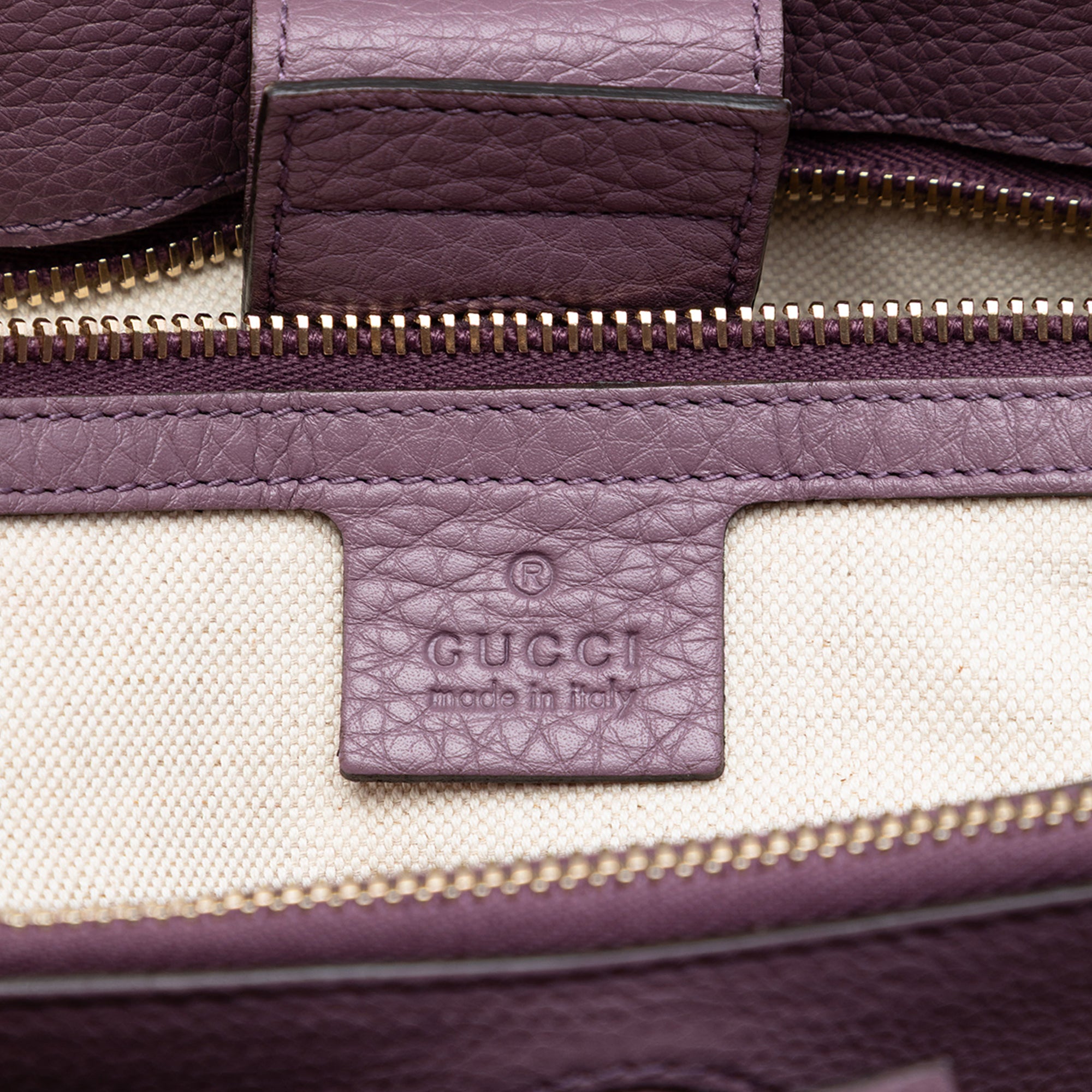 Medium Calfskin Bamboo Shopper Satchel - Image 5