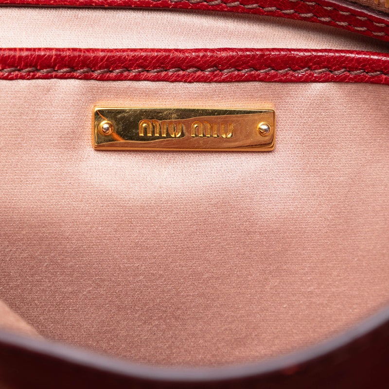 Bicolor Goatskin Madras Satchel - Image 5