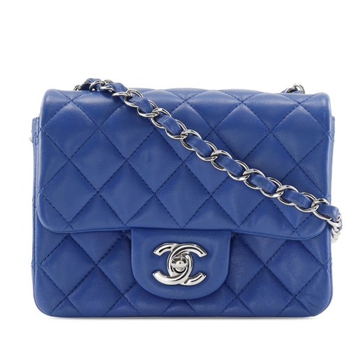 Mini Square Classic Lambskin Single Flap - Image 1