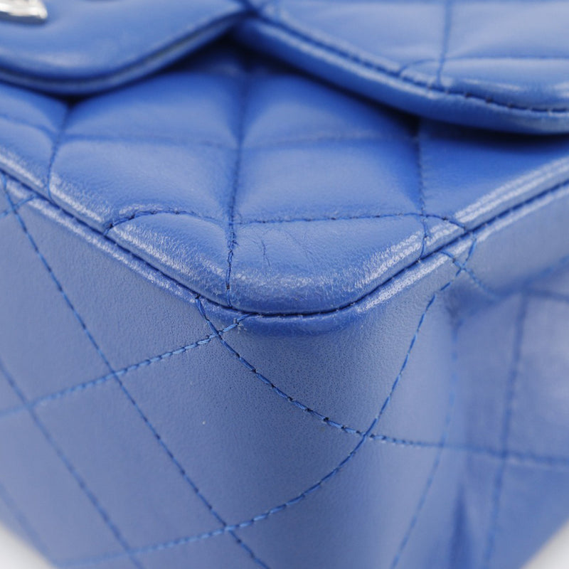 Mini Square Classic Lambskin Single Flap - Image 9