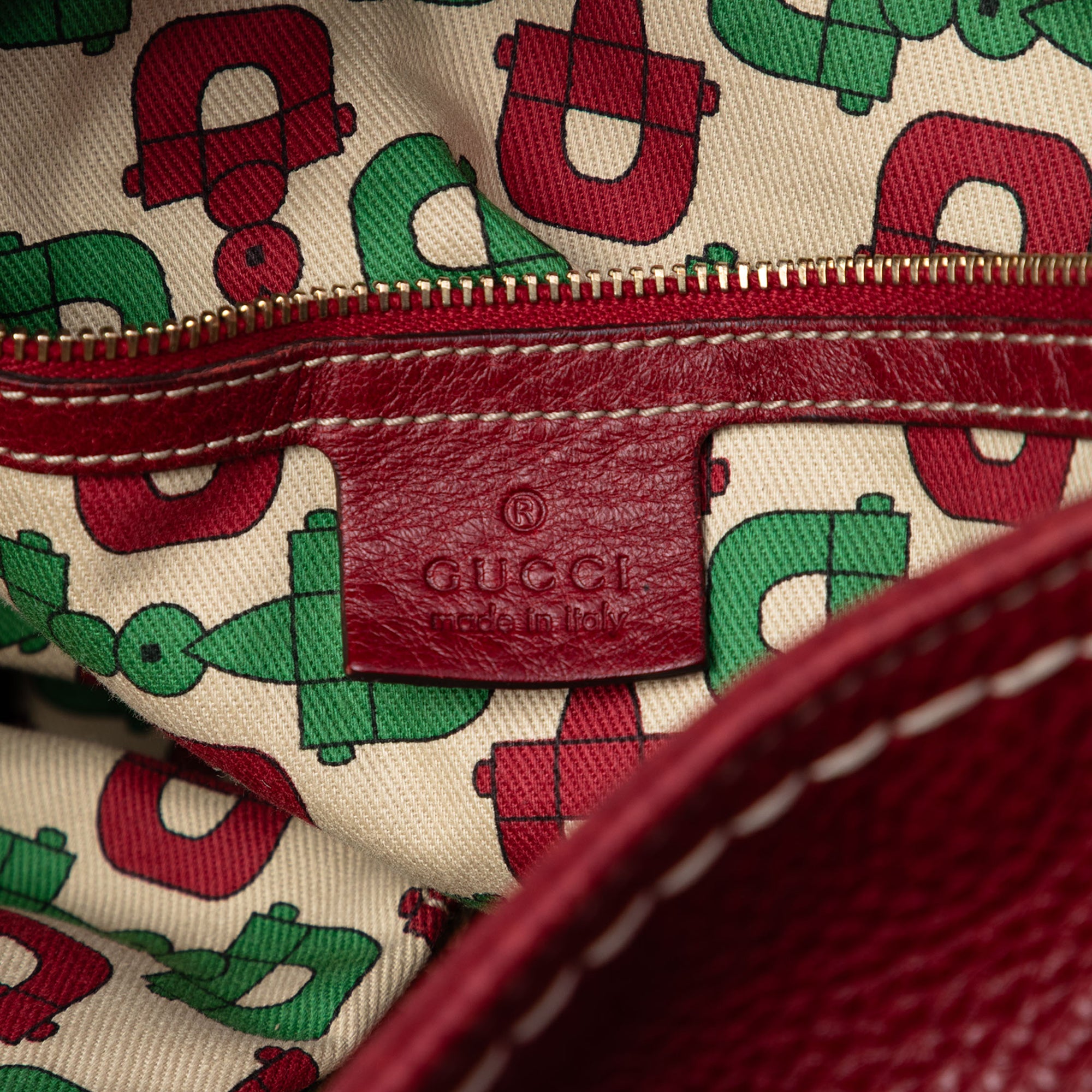 Large Guccissima Trimmed Leather Signoria Hobo Bag - Image 5