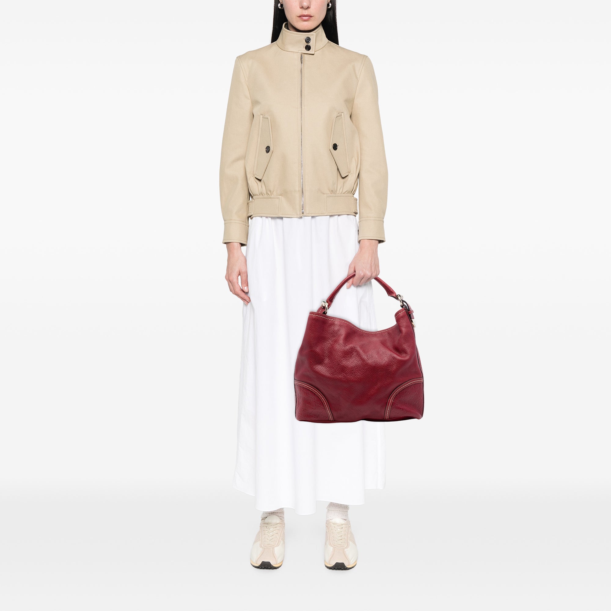 Large Guccissima Trimmed Leather Signoria Hobo Bag - Image 7