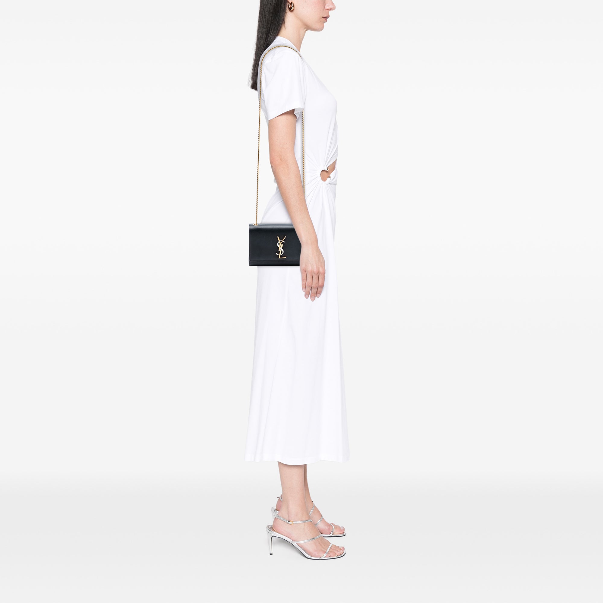 Small Leather Monogram Kate Crossbody - Image 7