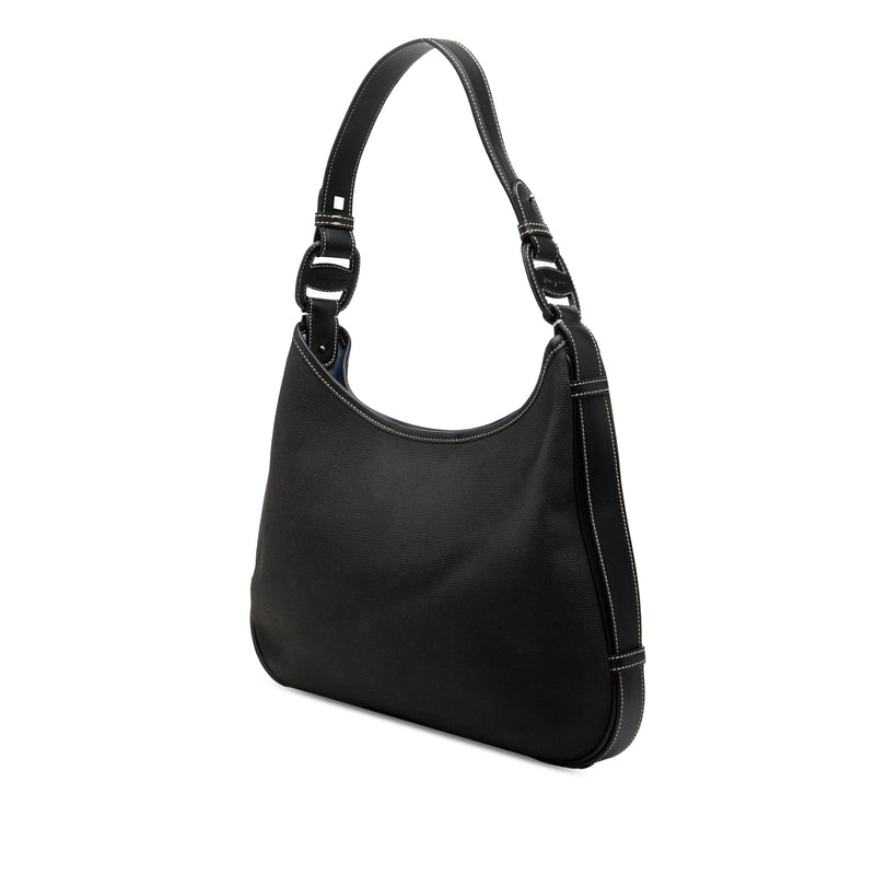 Canvas and Leather Shoulder Bag - Image 2