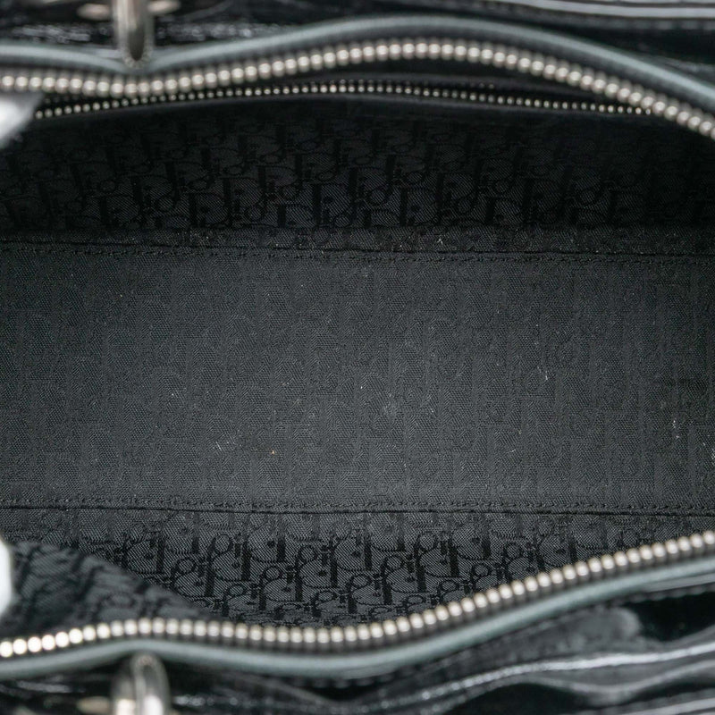 Large Patent Cannage Lady Dior - Image 4
