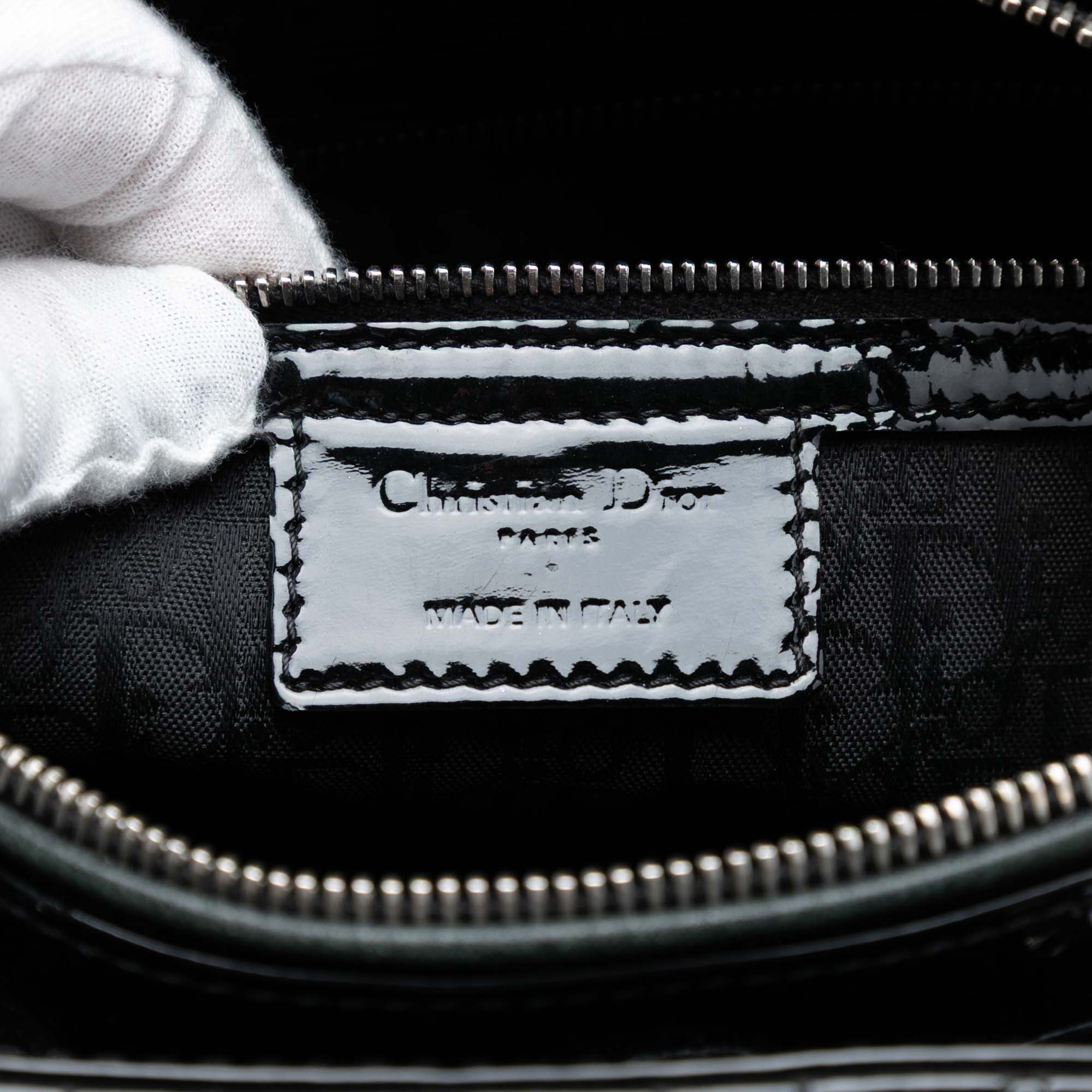 Large Patent Cannage Lady Dior - Image 5