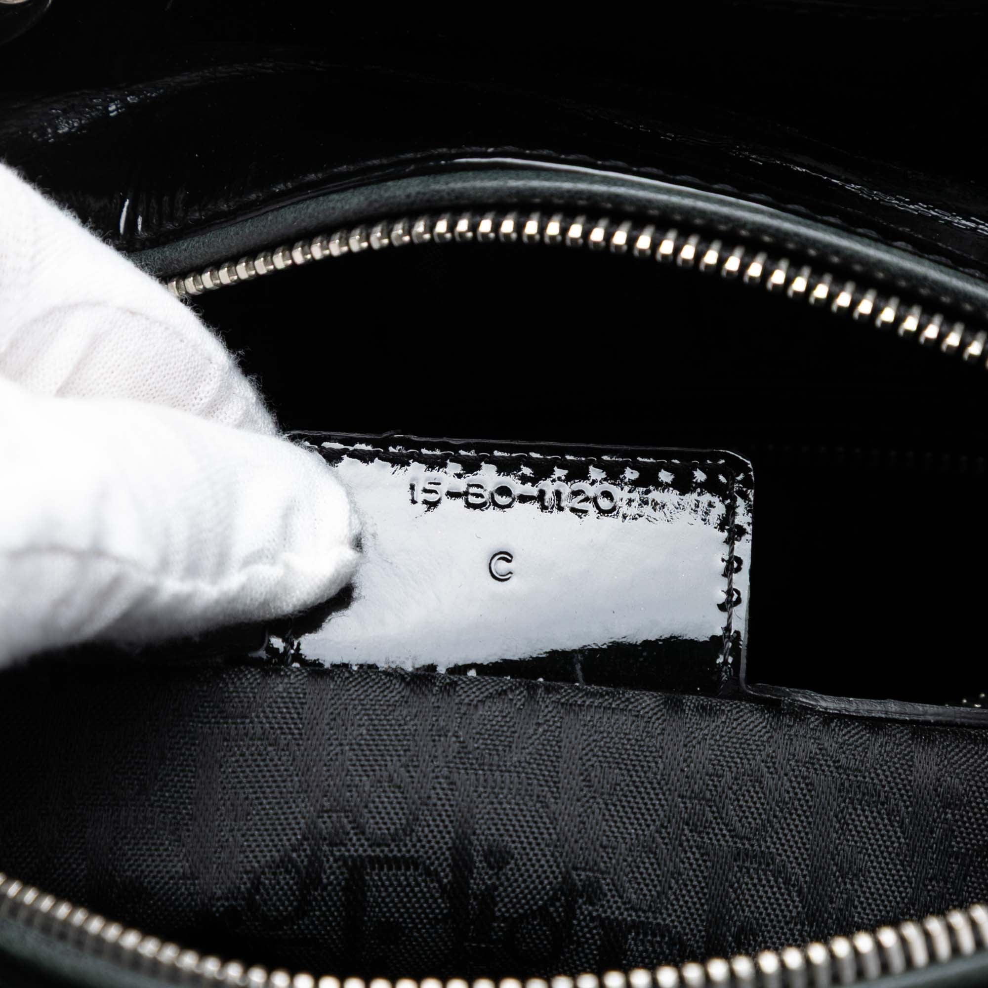 Large Patent Cannage Lady Dior - Image 6