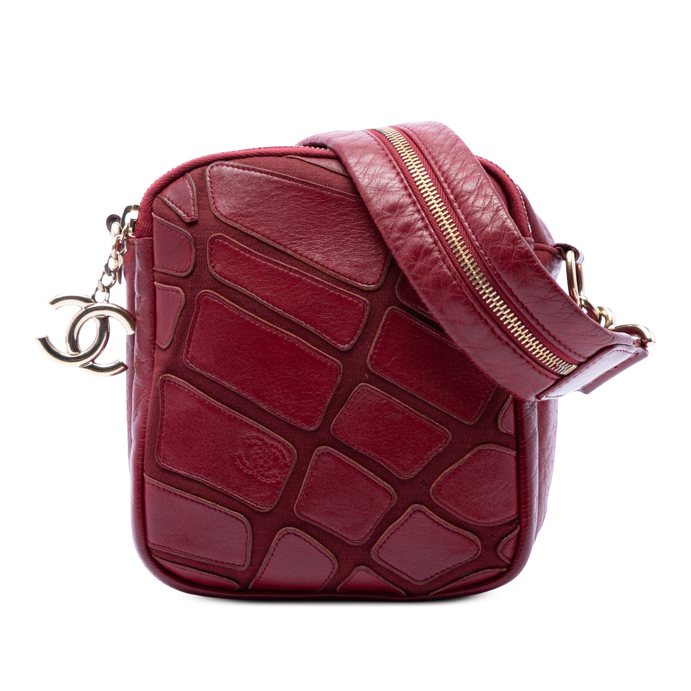 CC Jersey and Lambskin Scale Camera Bag - Image 1