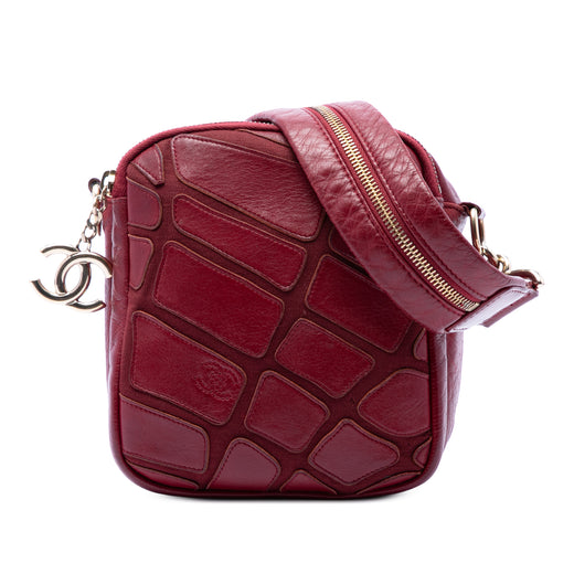 CC Jersey and Lambskin Scale Camera Bag - Image 1