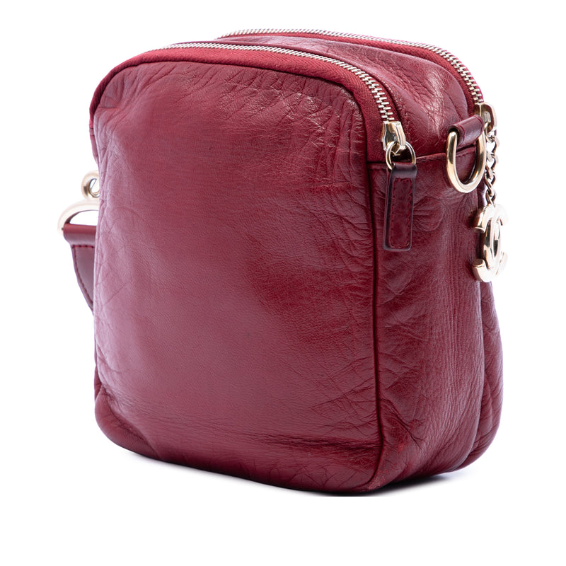 CC Jersey and Lambskin Scale Camera Bag - Image 2