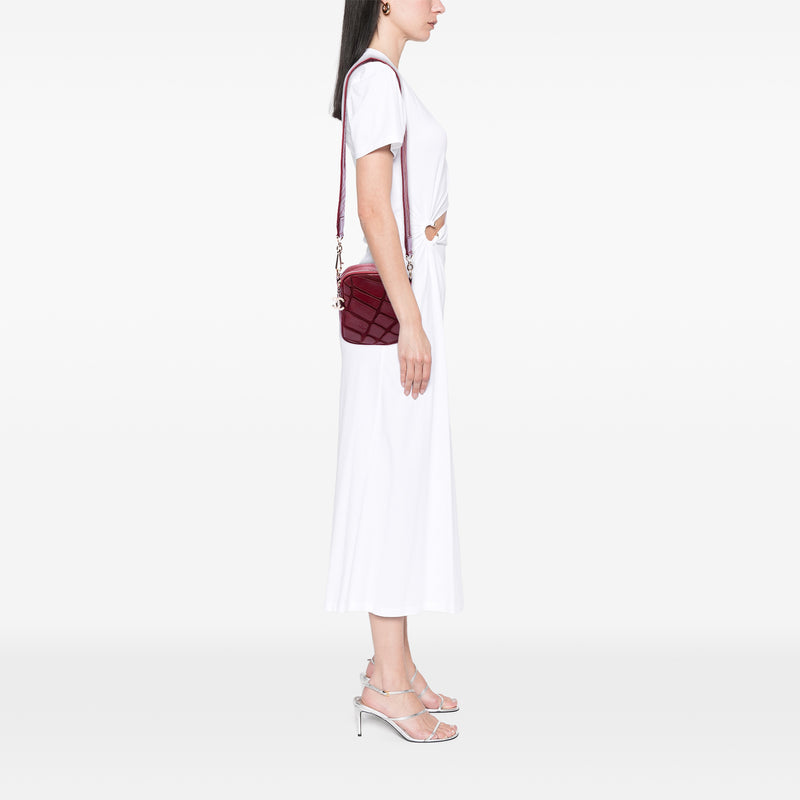 CC Jersey and Lambskin Scale Camera Bag - Image 6