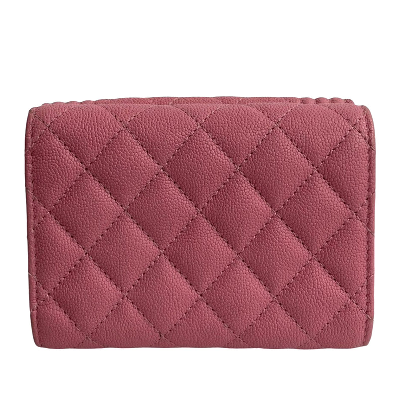Quilted Caviar Boy Flap Compact Wallet - Image 2