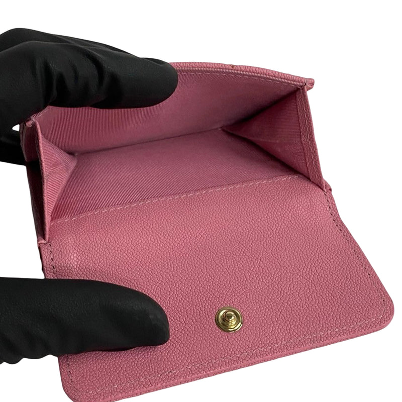 Quilted Caviar Boy Flap Compact Wallet - Image 5