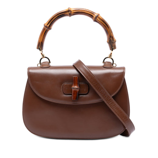 Medium Calfskin Bamboo Top Handle Bag - Image 1