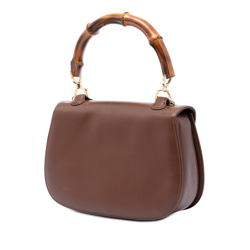 Medium Calfskin Bamboo Top Handle Bag - Image 2