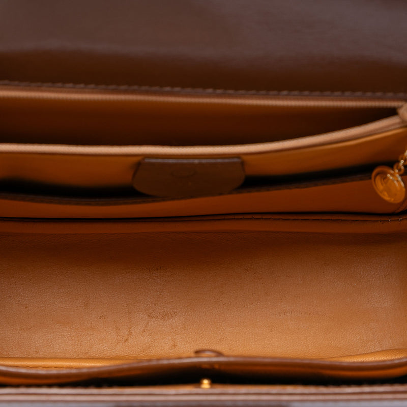 Medium Calfskin Bamboo Top Handle Bag - Image 4