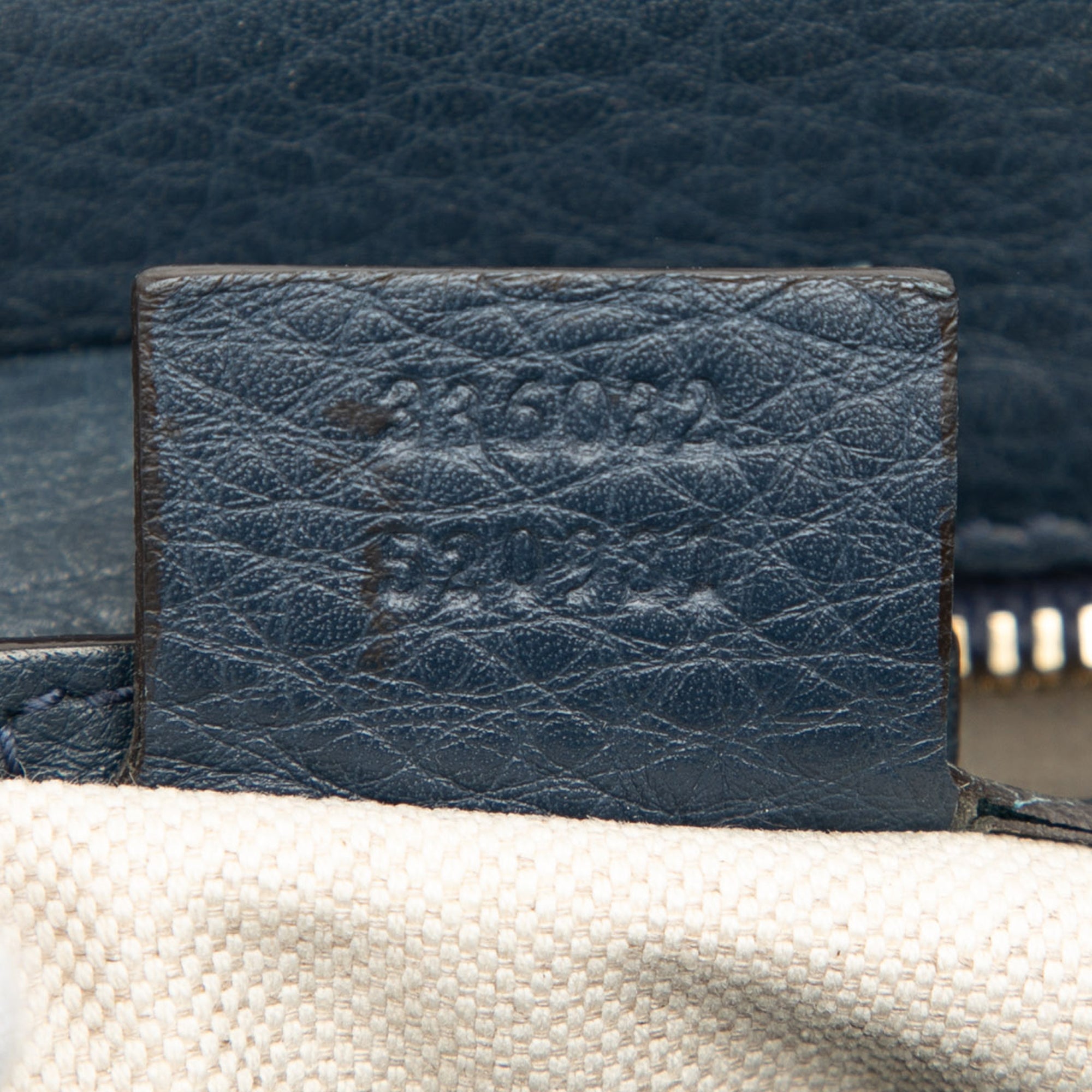 Small Calfskin Bamboo Shopper Satchel - Image 6