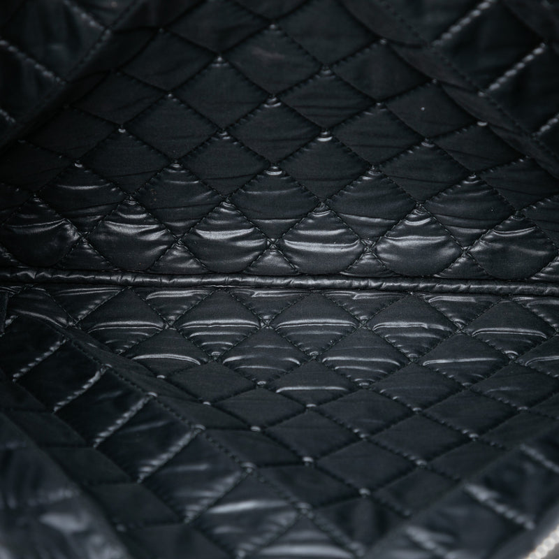 Large Quilted Patent O Case Clutch - Image 4