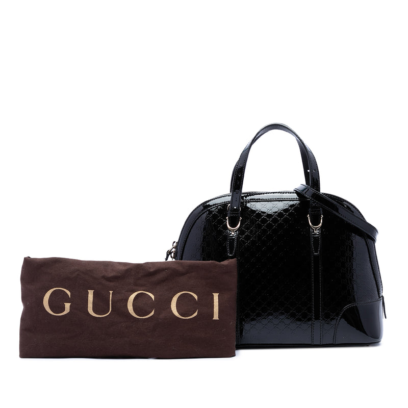 Small Microguccissima Patent Nice Satchel - Image 7