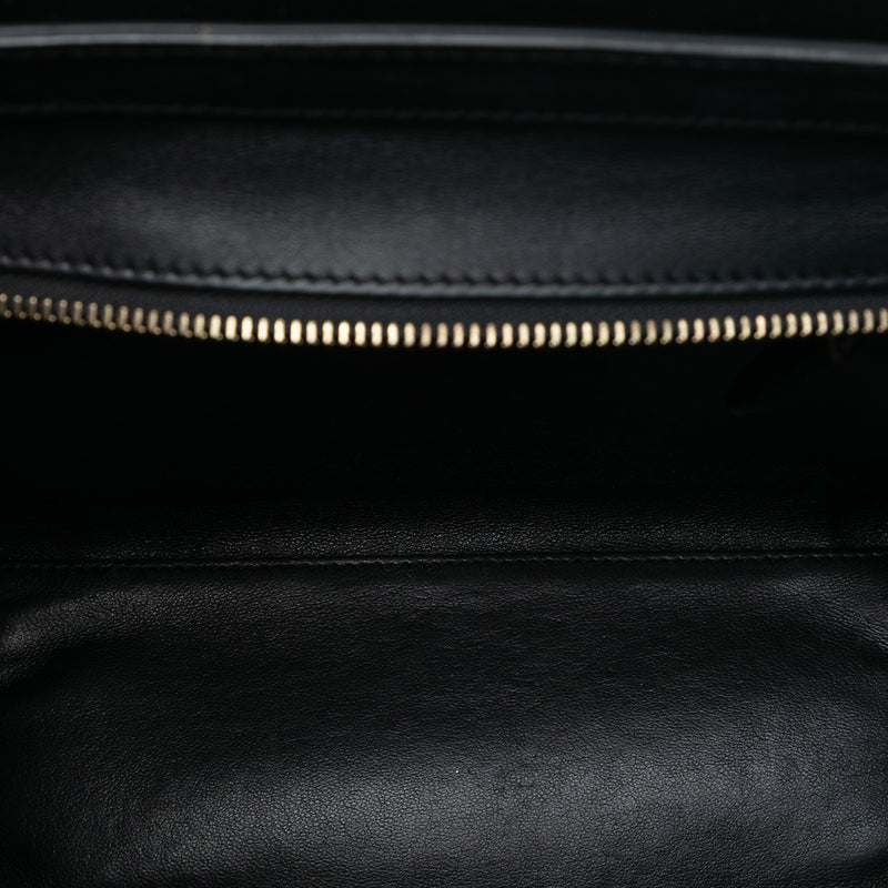 Micro Tricolor Leather Luggage Tote - Image 4