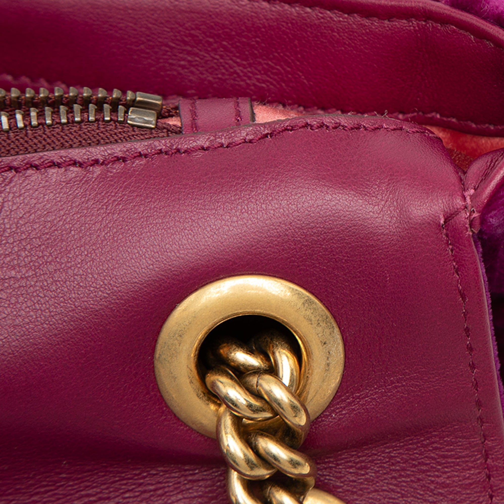 Large GG Marmont Embroidered Matelasse Velvet Loved Flap Crossbody - Image 8