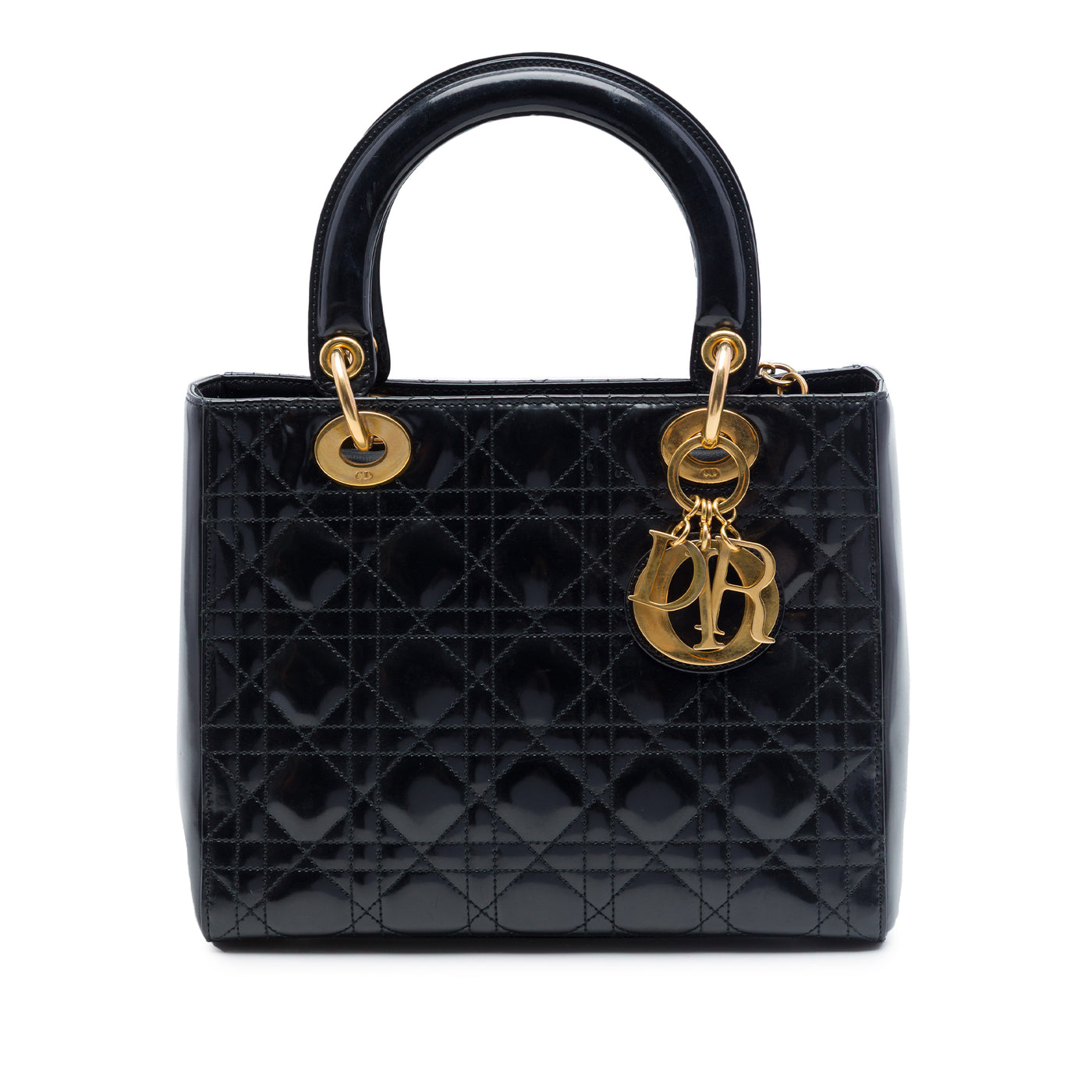 Medium Patent Cannage Lady Dior - Image 1