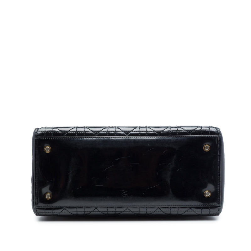 Medium Patent Cannage Lady Dior - Image 3