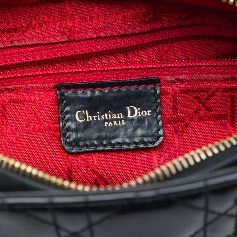 Medium Patent Cannage Lady Dior - Image 5