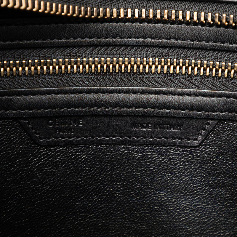 Micro Bicolor Nubuck and Drummed Calfskin Luggage Tote - Image 5