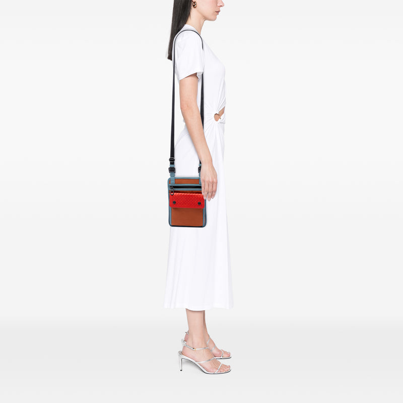 Nappa Intrecciato Trimmed Nylon High Tech Crossbody - Image 6