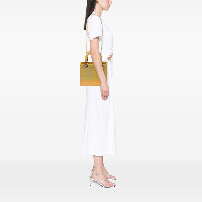 Medium Ombre Patent Cannage Lady Dior - Image 6