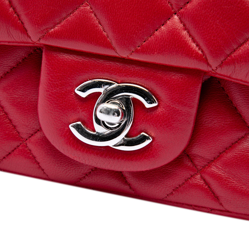 Mini Square Classic Lambskin Single Flap - Image 5