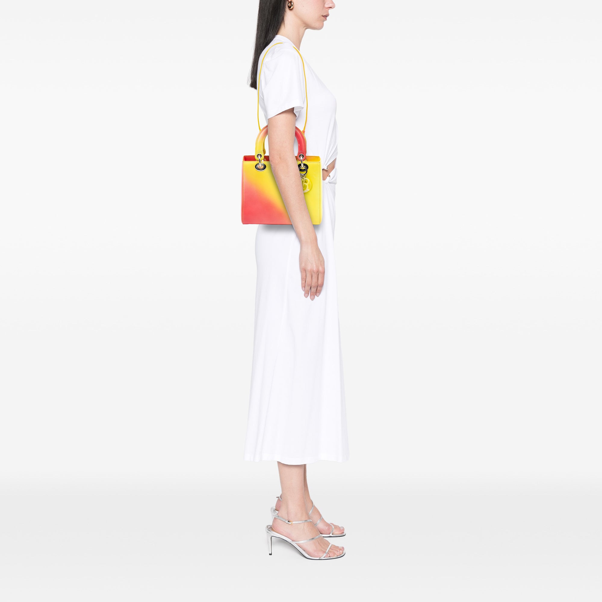 Medium Ombre Calfskin Lady Dior - Image 7