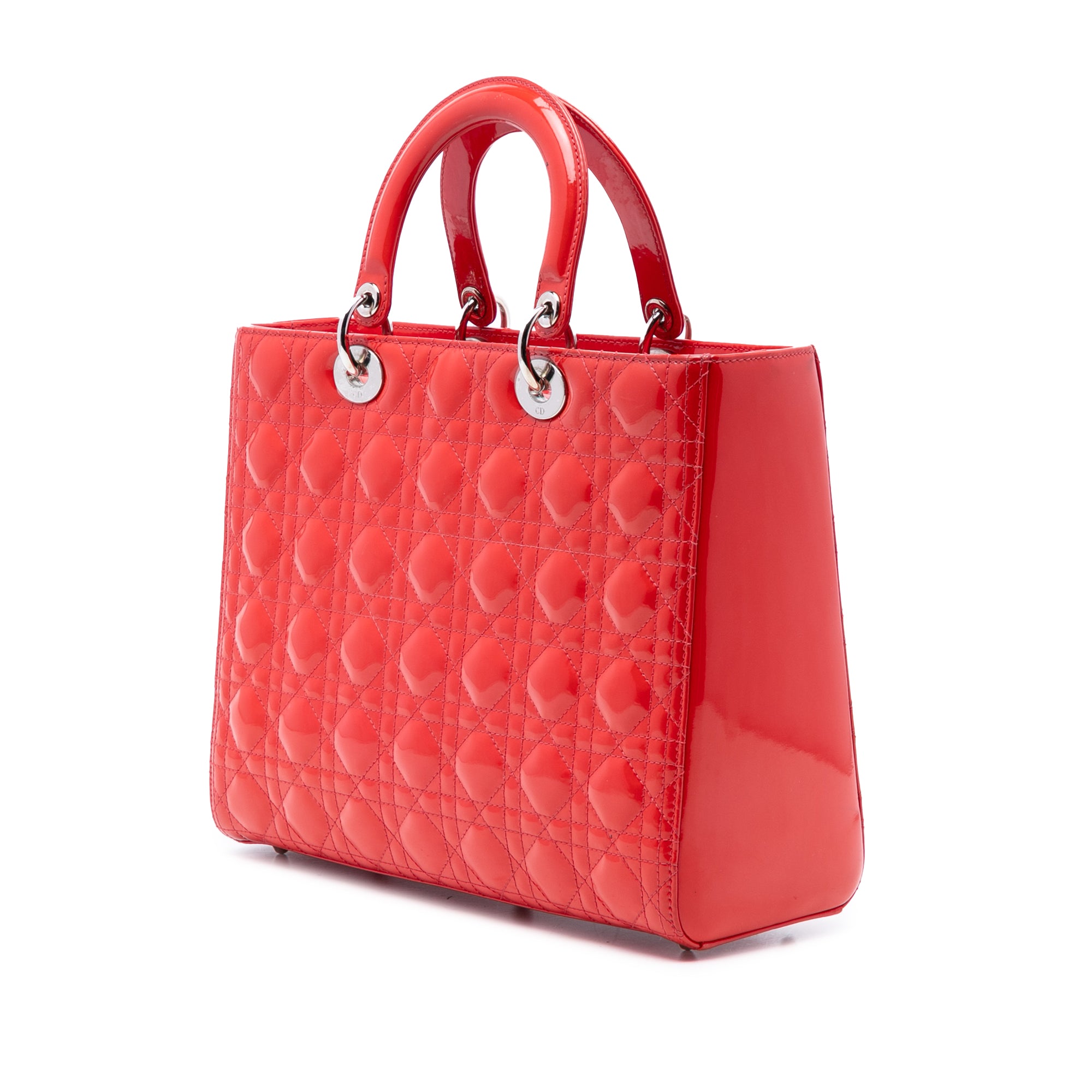 Large Patent Cannage Lady Dior - Image 2