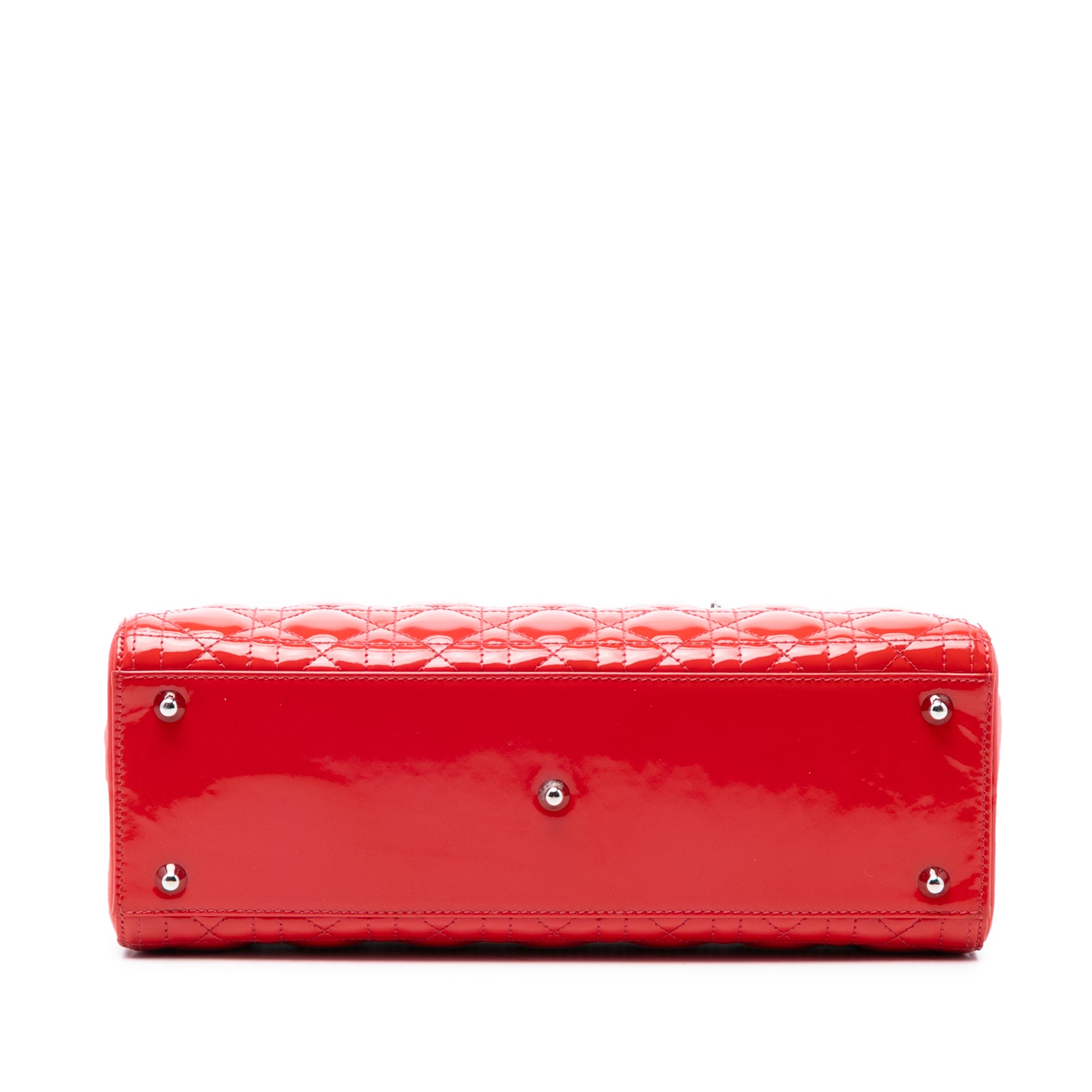 Large Patent Cannage Lady Dior - Image 3
