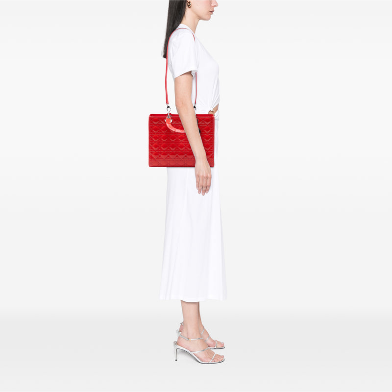 Large Patent Cannage Lady Dior - Image 7