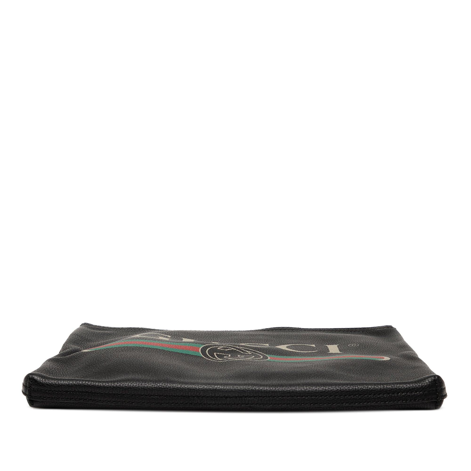 Medium Calfskin Logo Portfolio Clutch - Image 3