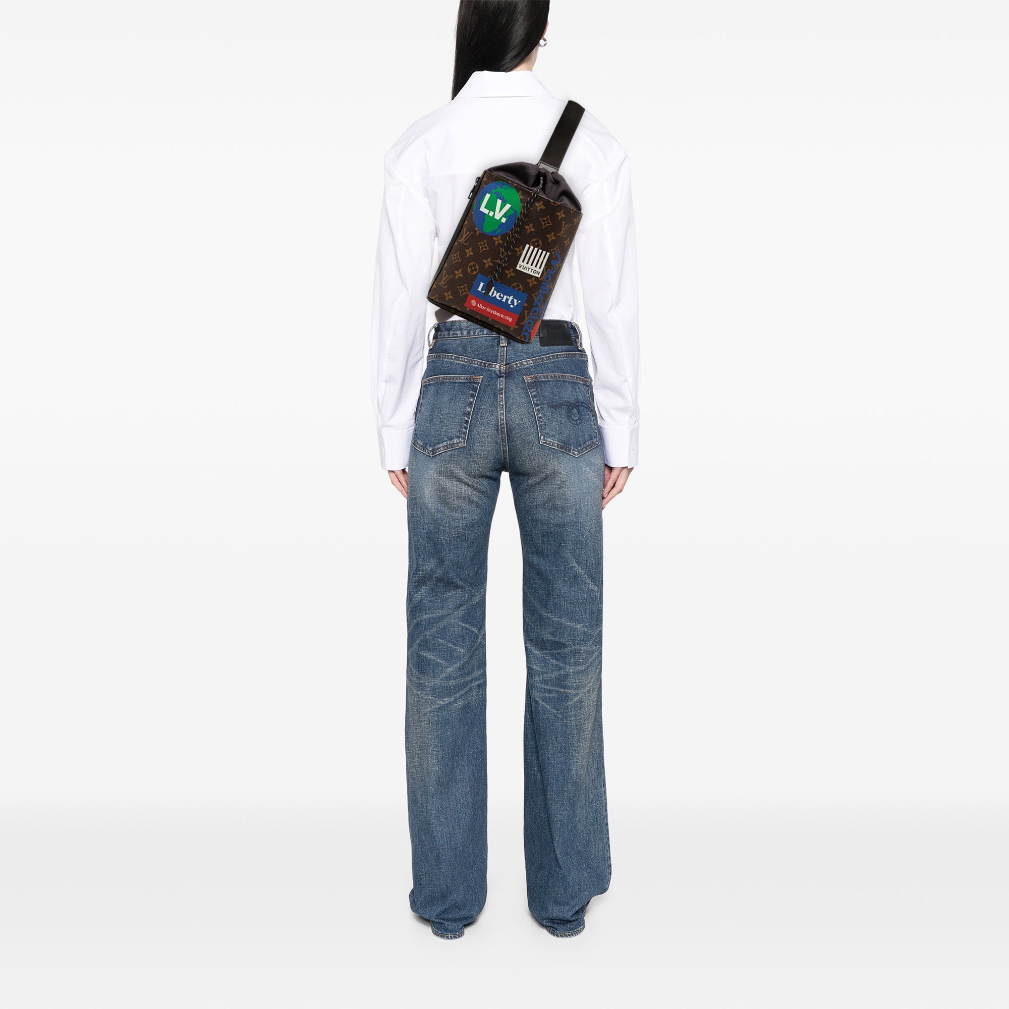 Monogram Chalk Sling Bag - Image 7