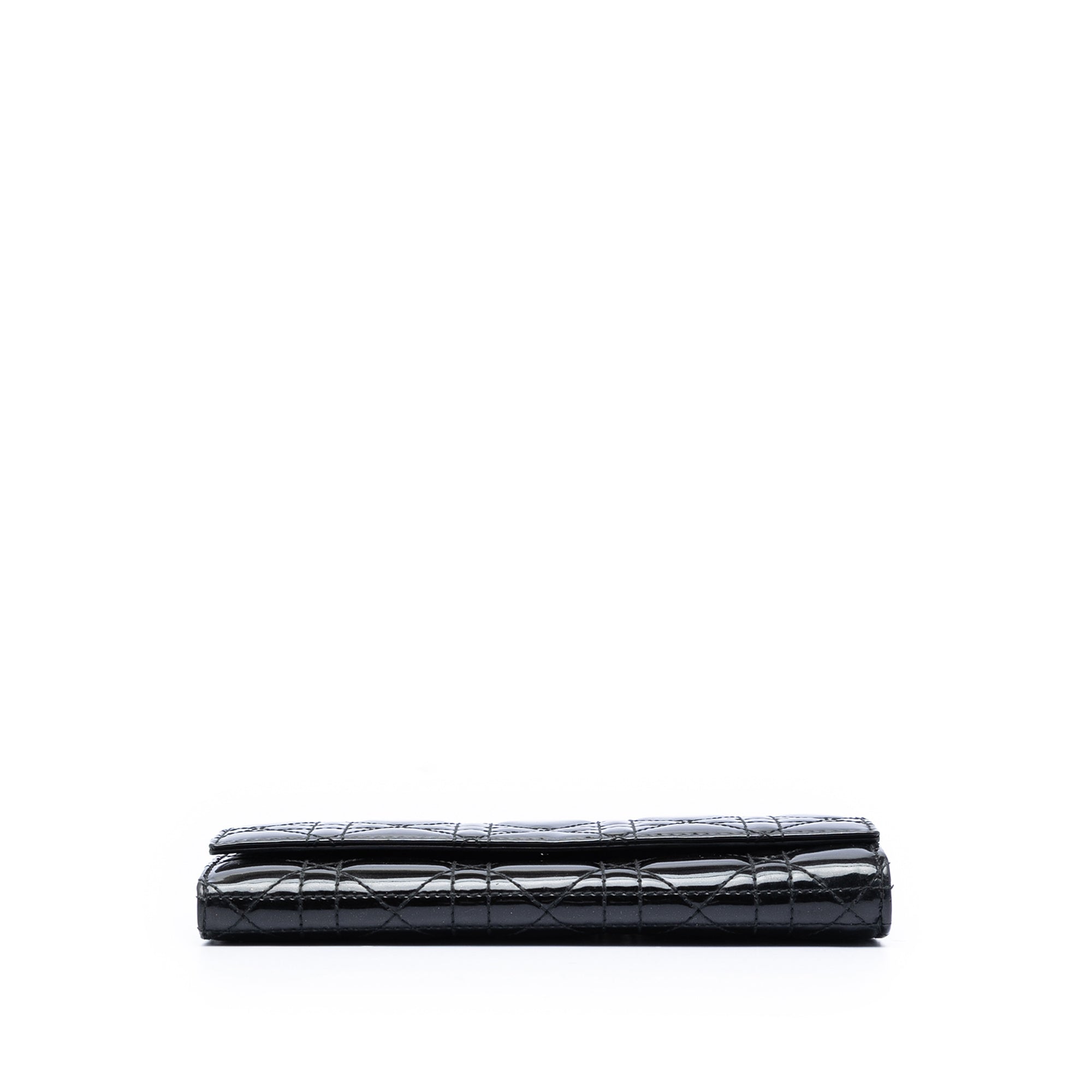 Patent Cannage Lady Dior Wallet On Chain - Image 3