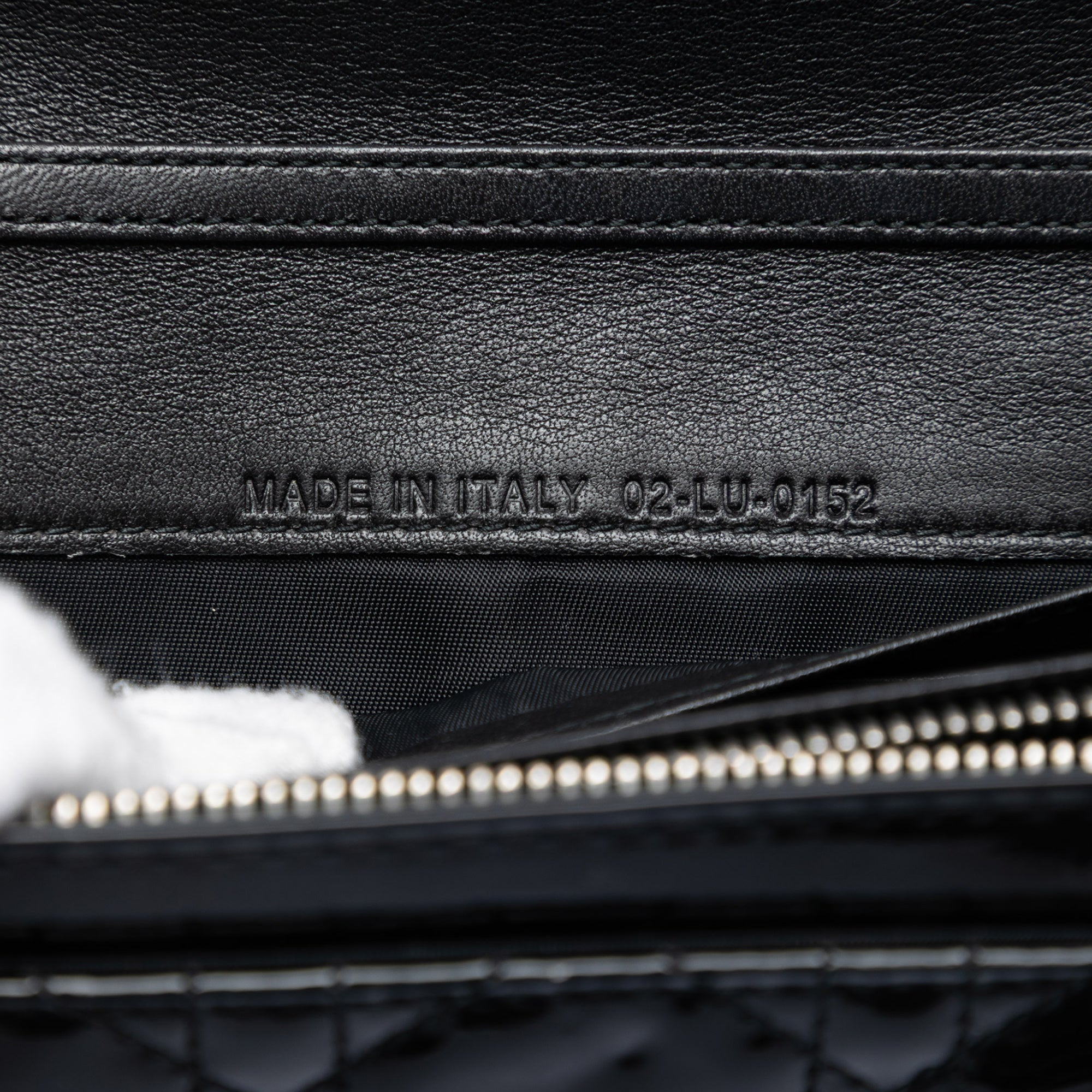 Patent Cannage Lady Dior Wallet On Chain - Image 6